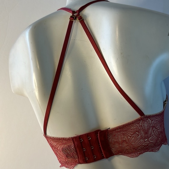 Victoria’s‎ Secret Very Sexy High Neck Corset Lace Up Racerback Bralette Bra XS - Picture 10 of 17